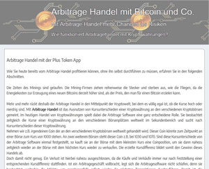 Plus Token Arbitrage Handel