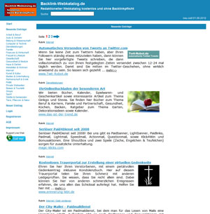 kostenloser Webkatalog ohne Backlinkpflicht